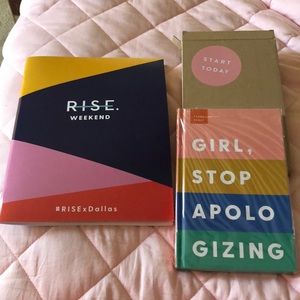 Rachel Hollis STJ Book & Rise Weekend Notebook